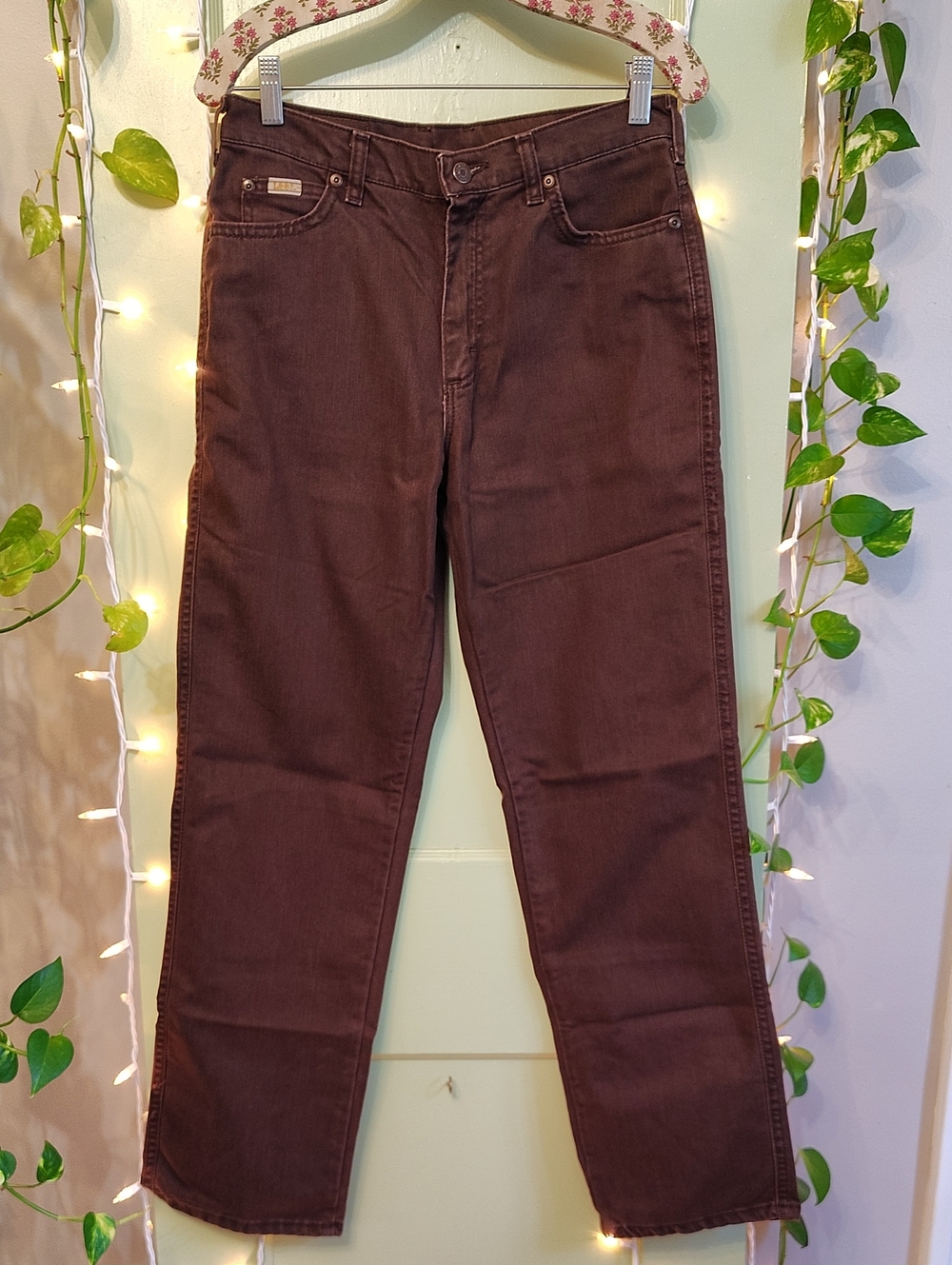 Women's Lee Jeans Chocolate Brown Straight Leg 8